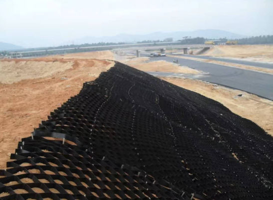 Stabilisation de sol perforée en plastique de Geocell de HDPE pour la construction d'assiette de la route